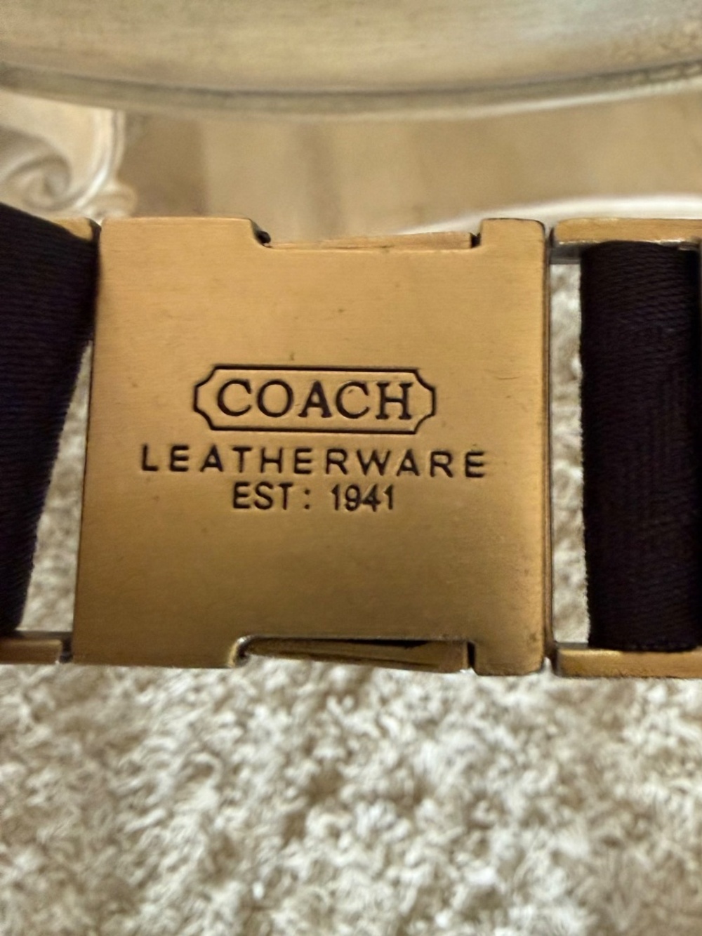 Vtg Coach Signature Jacquard Black Flat File/Utility Belt Bag Circa 2003–2007 - Picture 7 of 16